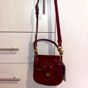 Beautiful Red Patent Coach bag PERFECT condition